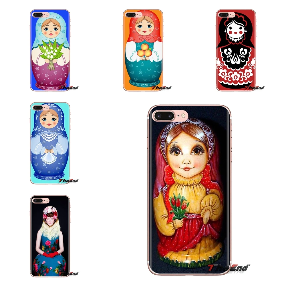 Русская Матрешка кукла для Huawei Nova 2 3 2i 3i Y6 Y7 Y9 Prime Pro GR3 GR5 2017 2018 2019 Y5II Y6II TPU Прозрачный
