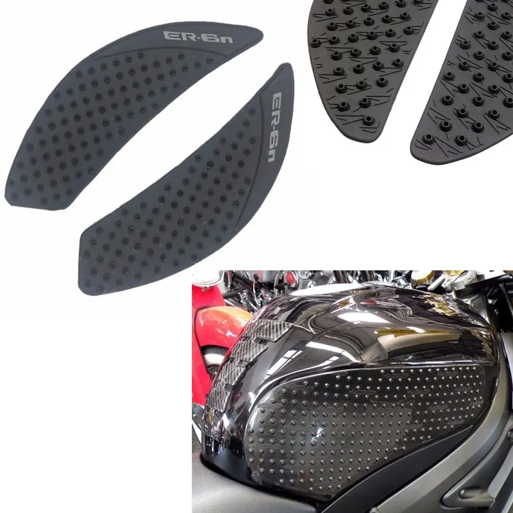 

Rubber Traction Pad Tank Grip Protector for 2006-2012 Kawasaki ER-6N ER6N