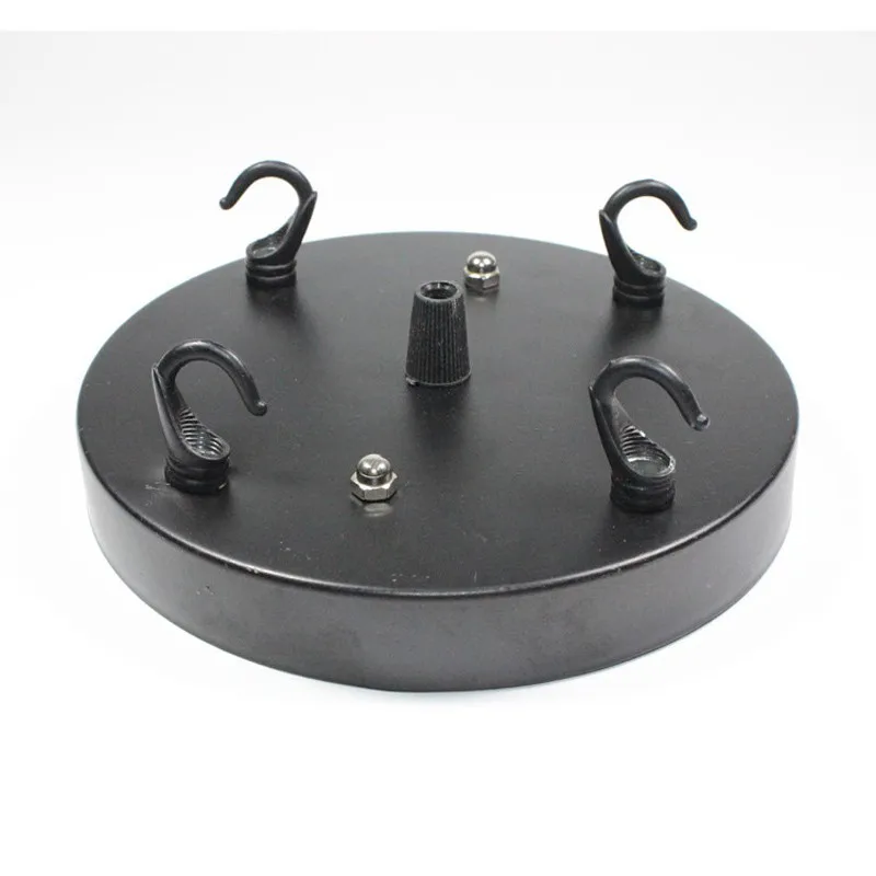 Black Diameter 8 10 12 15 18cm Pendant lamp Ceiling Plate lustres de teto Lighting Accessories For Rope Pendant Light7