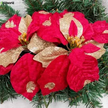 6 высококачественных рождественских украшений рождественские цветы Рождественские елочные украшения сцены украшения праздничные изделия