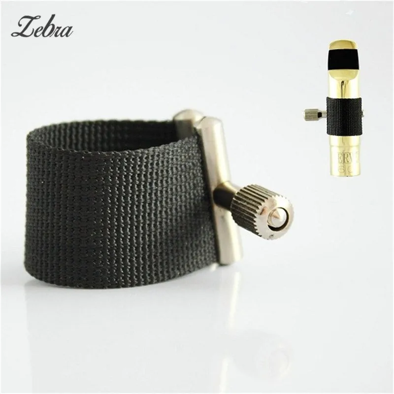 

Zebra Saxophone Mouthpiece for Soprano Alto Tenor Standard Sax Metal Mouthpiece Fabric Ligature Musical Instrustrents Parts