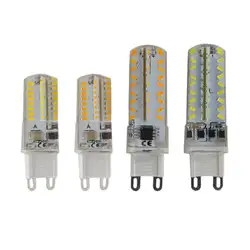 Горячие 4X G9 Силикагель 5 Вт/7 Вт 64/72 СИД 3014 SMD Чистый/теплый белый свет лампы лампа для офиса выставки и домашнего использования Бесплатная