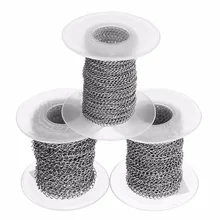 LOULEUR 10yards/roll 2/2.5/3mm Edelstahl Ketten Groß Fit Halsketten Armbänder Link Kette Diy Schmuck, Die Entdeckungen