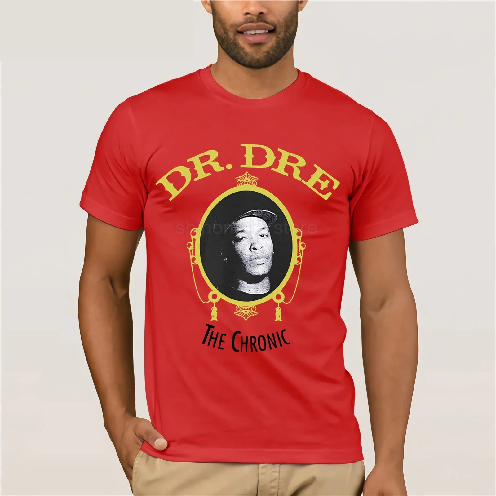 

"The Chronic" Dr Dre Custom Tee T-Shirt NWA 90s Compton New S-3XL Short Sleeves Cotton T Shirt Free Shipping TOP TEE