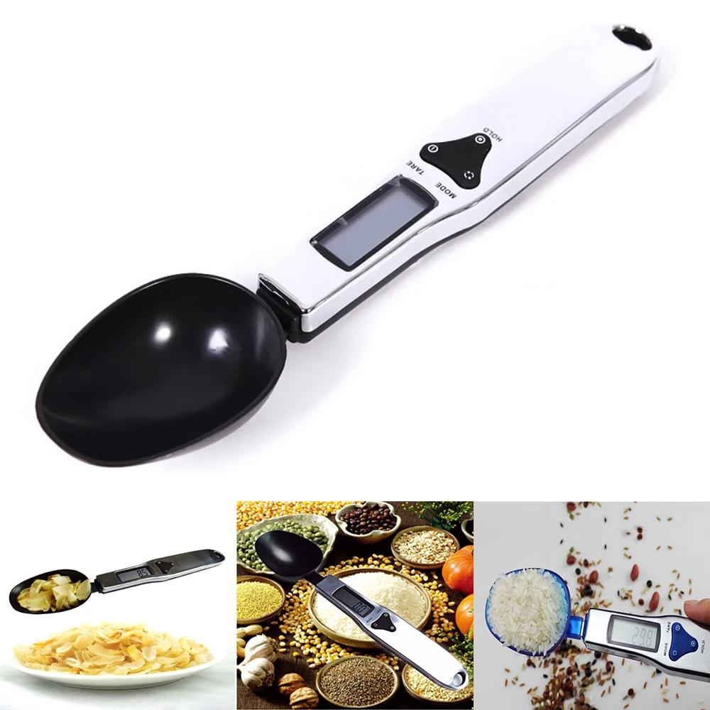 New 300g/0.1g Portable LCD Digital Kitchen Scale Measuring Spoon Tools