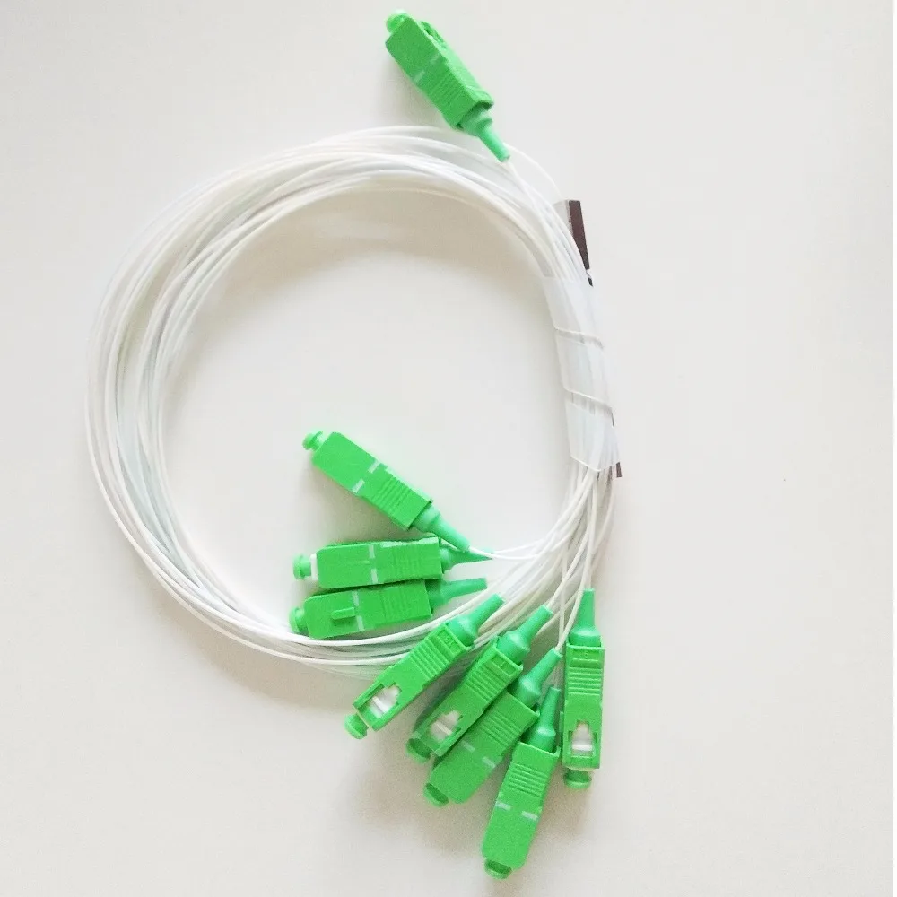 

10pcs 1x8 micro tube fiber optical plc splitter with sc/apc for epon/gpon/ftth networks