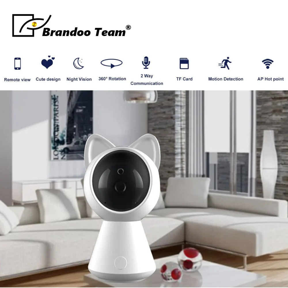 IP Камера Wi-Fi 1080 P Беспроводной проводной P2P CCTV домашняя с слот для карт памяти Micro SD