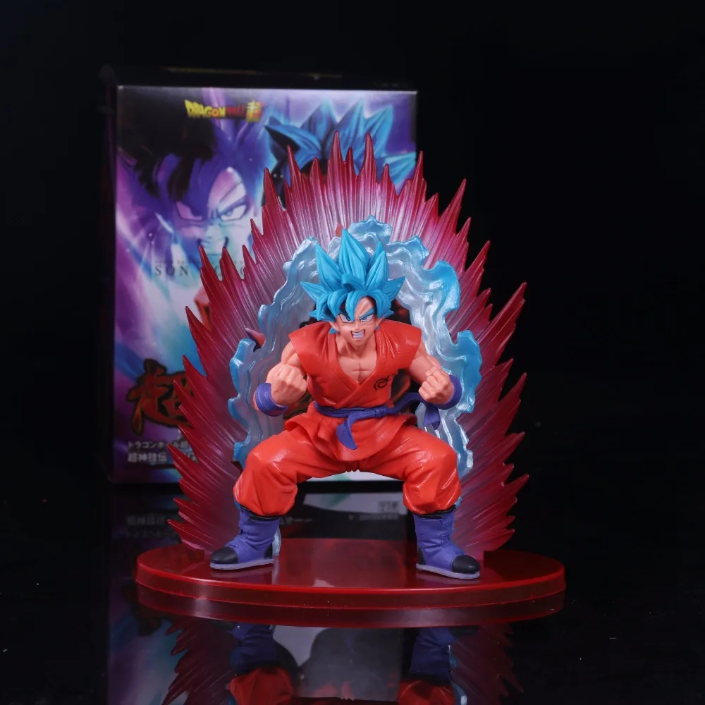 Figuras de Dragon Ball super SSGSS, Son Goku/Gokou, juguetes coleccionables  de Anime japonés azul, versión china de 170mm de altura|son goku|dragon  ball superdragon ball - AliExpress