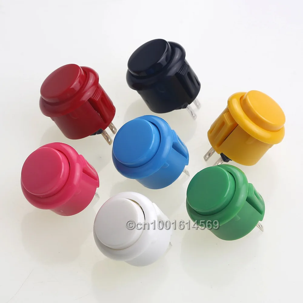 

20pcs Copy Sanwa 24mm OBSF-24 Button Push Button Switch High Quality Push Button For DIY Arcade Game Machine & Raspberry Pi 3 3B