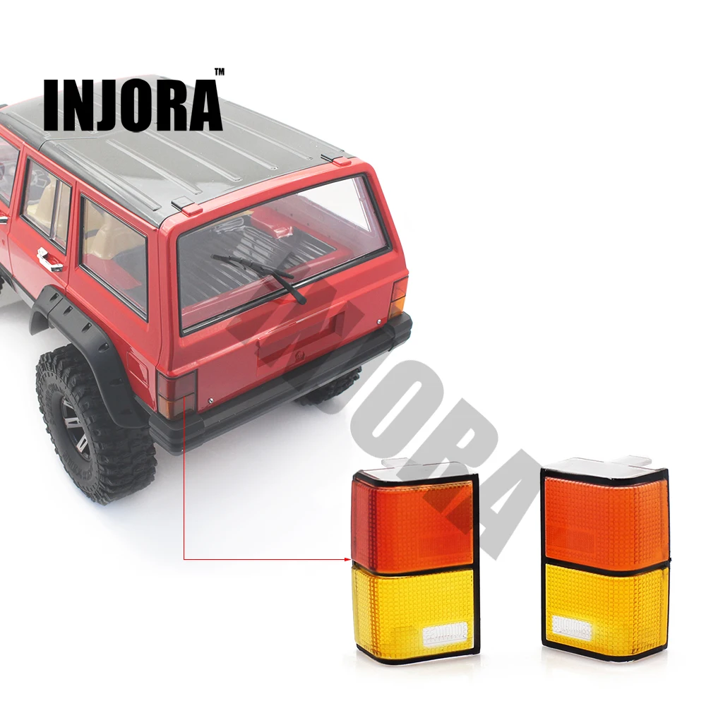 INJORA 2 шт. задний светильник крышка для 1/10 RC гусеничный D90 осевой SCX10 90046 90047 автомобильный корпус