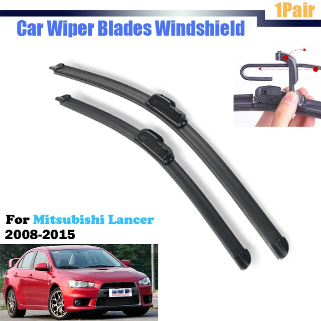 For 2008 2015 Mitsubishi Lancer Car Front Windscreen Wiper Blades Soft