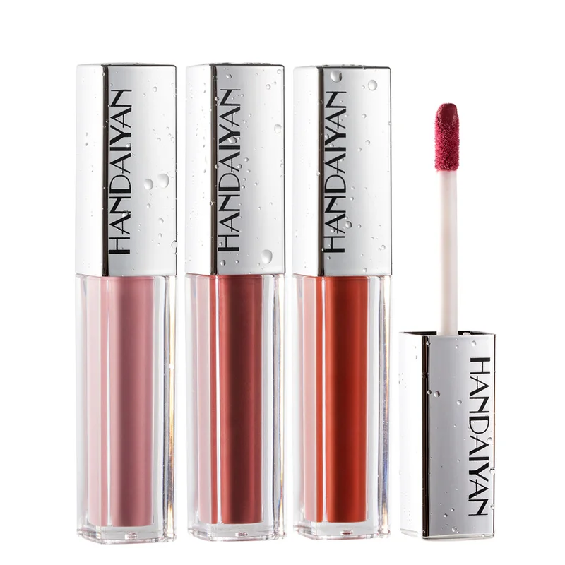 

Long Lasting Moisturizing Waterproof Lipstick Lip Glazeeasy To Carry HANDAIYAN 12 Colors Lip Gloss Lce Cream Velvet Matte TSLM1