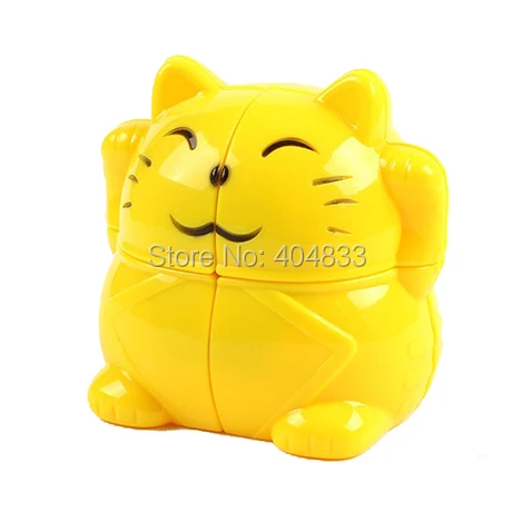 

YJ Plutus Cat 2*2 Cartoon Shape Puzzle Zhao Cai Mao Cubo Magico Twist Puzzle Educational Toy Drop Shipping