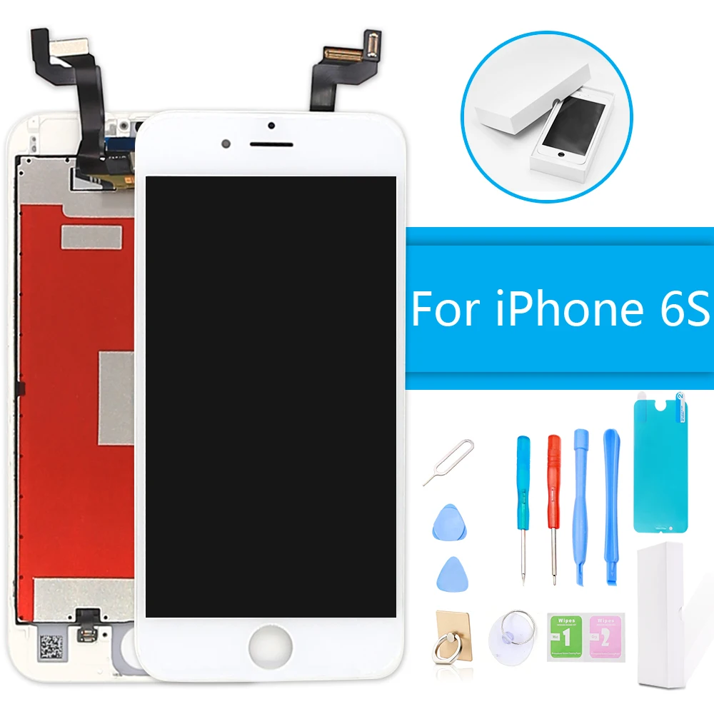 

Luxury Suit LCD Display for iPhone 6S Touch Screen Digitizer Assembly for iPhone 6S Replacement Screen With Frame + Repair Tools