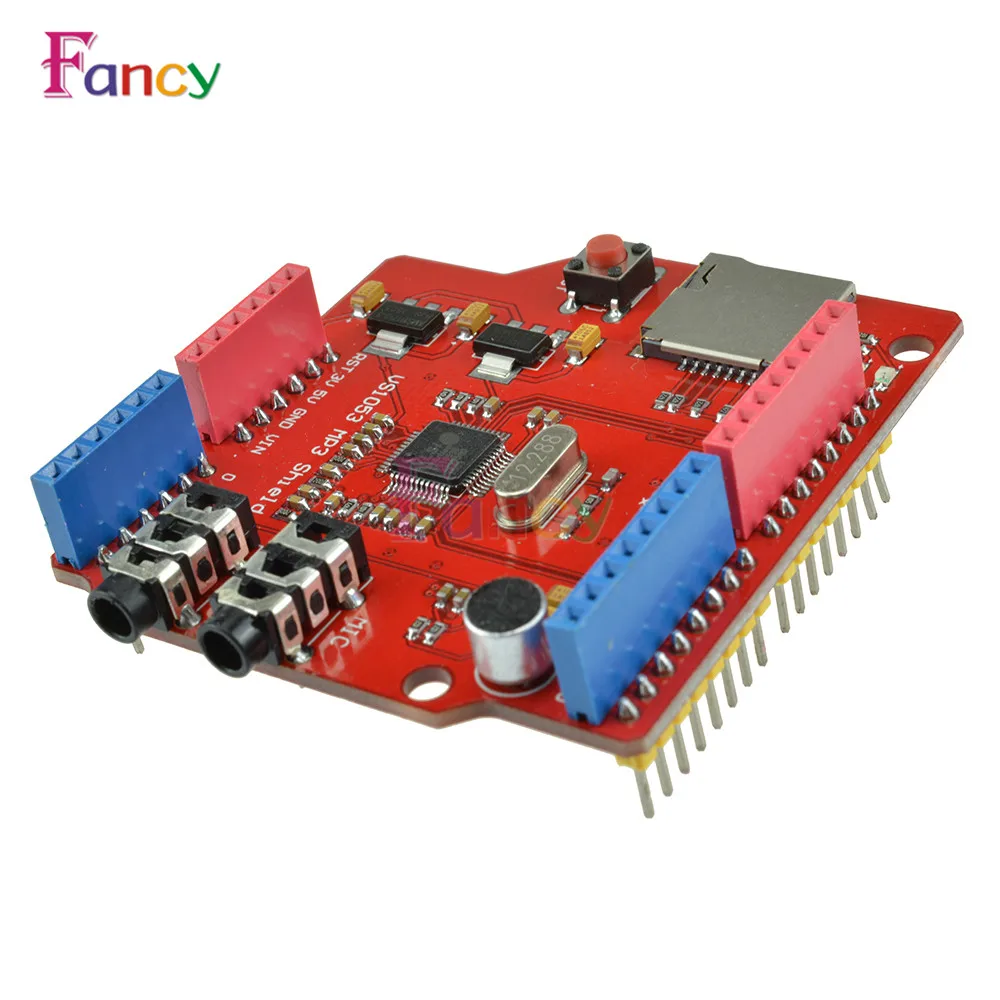 

VS1053B MP3 Music Shield Stereo Audio Play Record Decode Expansion Board With TF Card Slot For Arduino UNO MEGA
