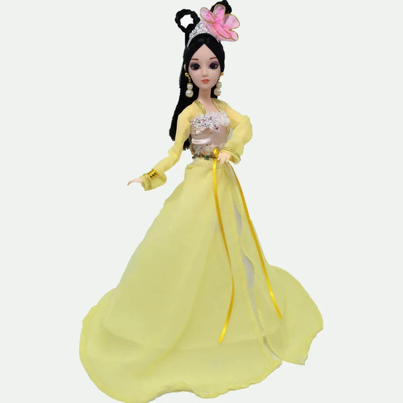 Многоцветные Косплэй традиционные китайские древние Красота костюм одежда платье куклы для Барби Куклы платье Вечерние платья