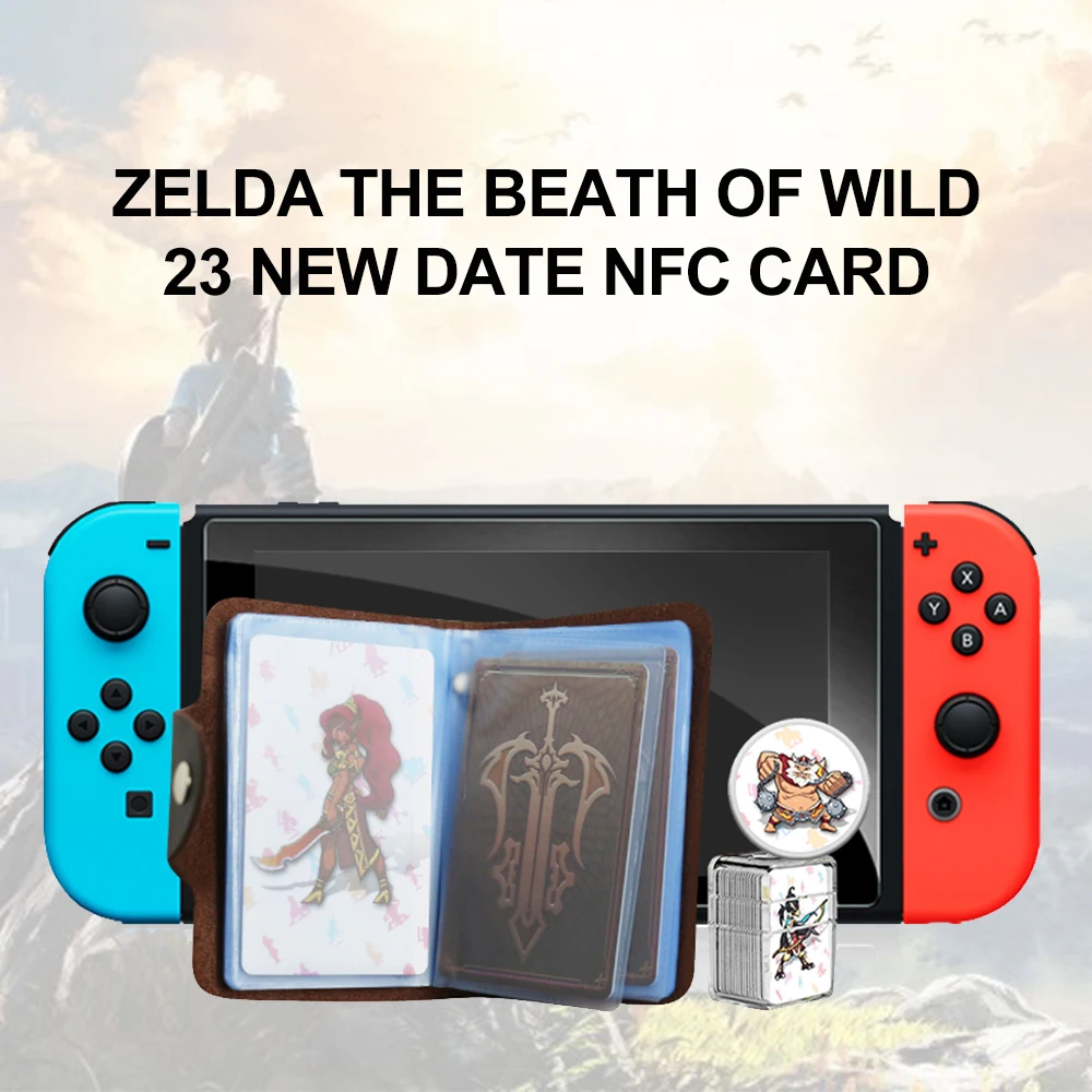 Игровая карта amiibo совместима с Zelda 23 NFC круглая карта 20 Heart Wolf The Legend of break of the wild NS Switch