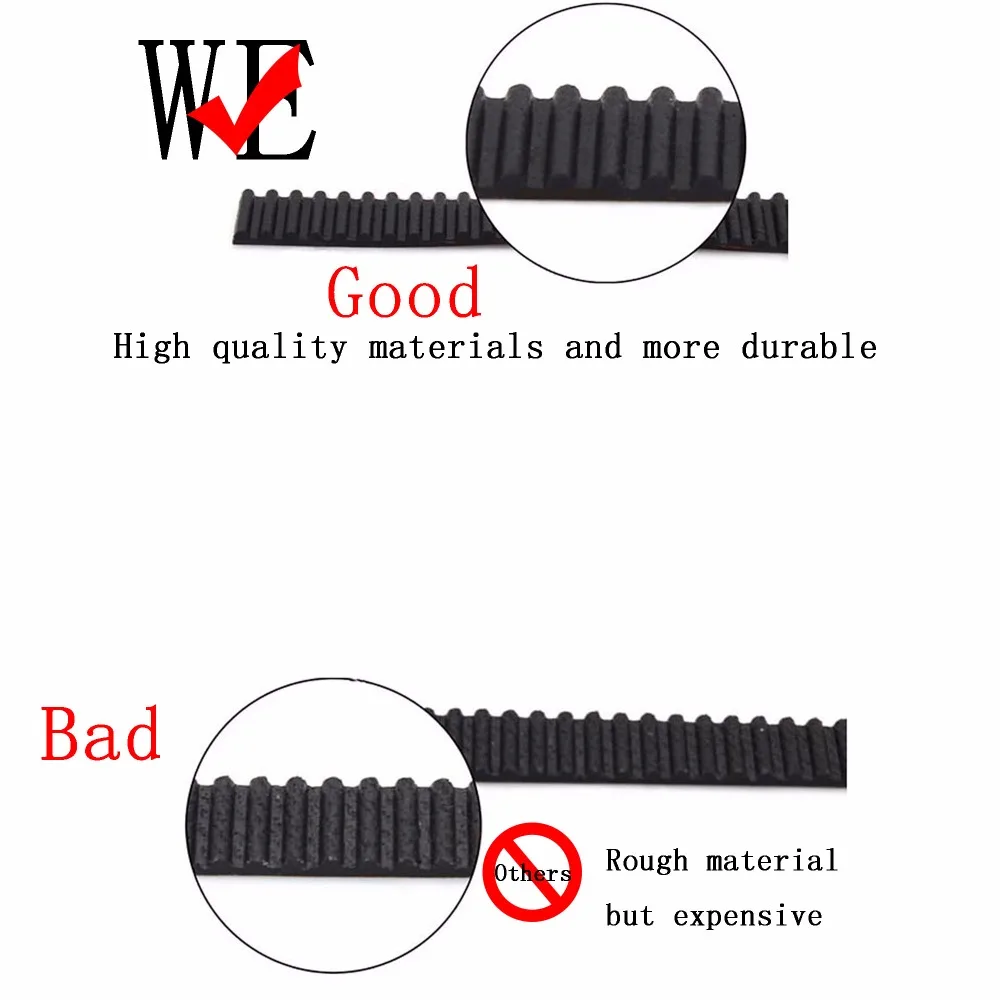 1 метр Длина GT2 2GT резиновый зубчатый ремень Ширина 6/9/10 мм 2 GT-6 мм для 2GT ременный шкив для 3d принтера