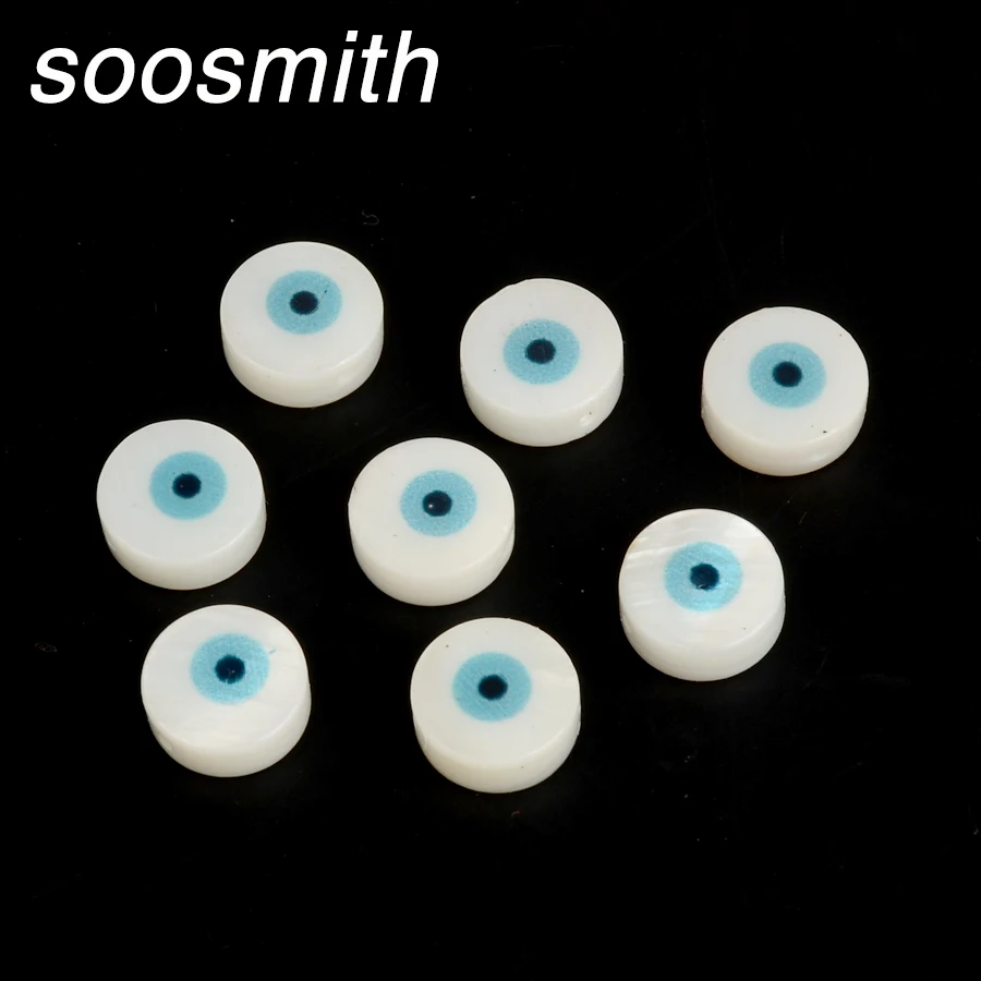 Soosmith Белый цилиндрический Бисер для глаз натуральный корпус свободные