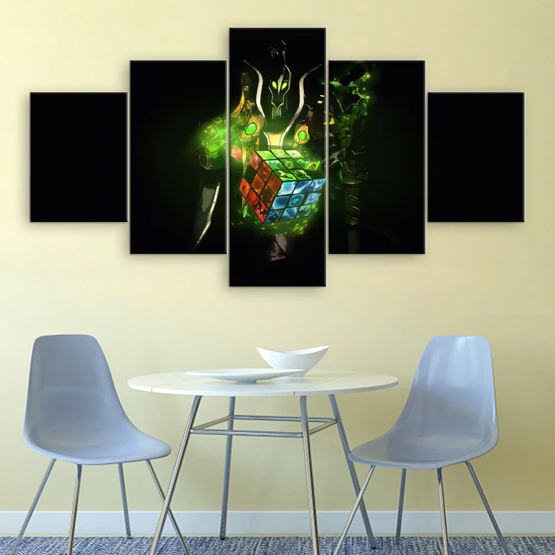  5 Panel Canvas Wall Art Painting Dota 2 Character Game Poster Home Decor For Living Room Canvas Pri