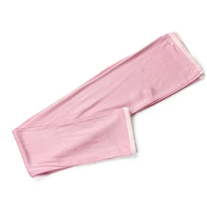 Чистый шелк вождения Защита от солнца и солнцезащитные перчатки для летней защиты УФ тонкий длинный рукав для пальца - Цвет: Розовый
