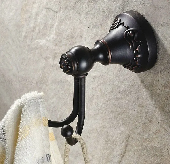 Oil Rubbed Bronze Coat Hook Bathroom Hardware Wall Mounted Bathroom Hanging Hook Bathroom Hardware zba450