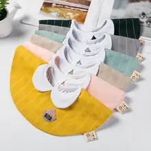 Хлопковые детские нагрудники, Модные Разноцветные полосатые детские нагрудники для мальчиков и девочек, 360 градусов, нагрудник для новорожденных, одежда для кормления