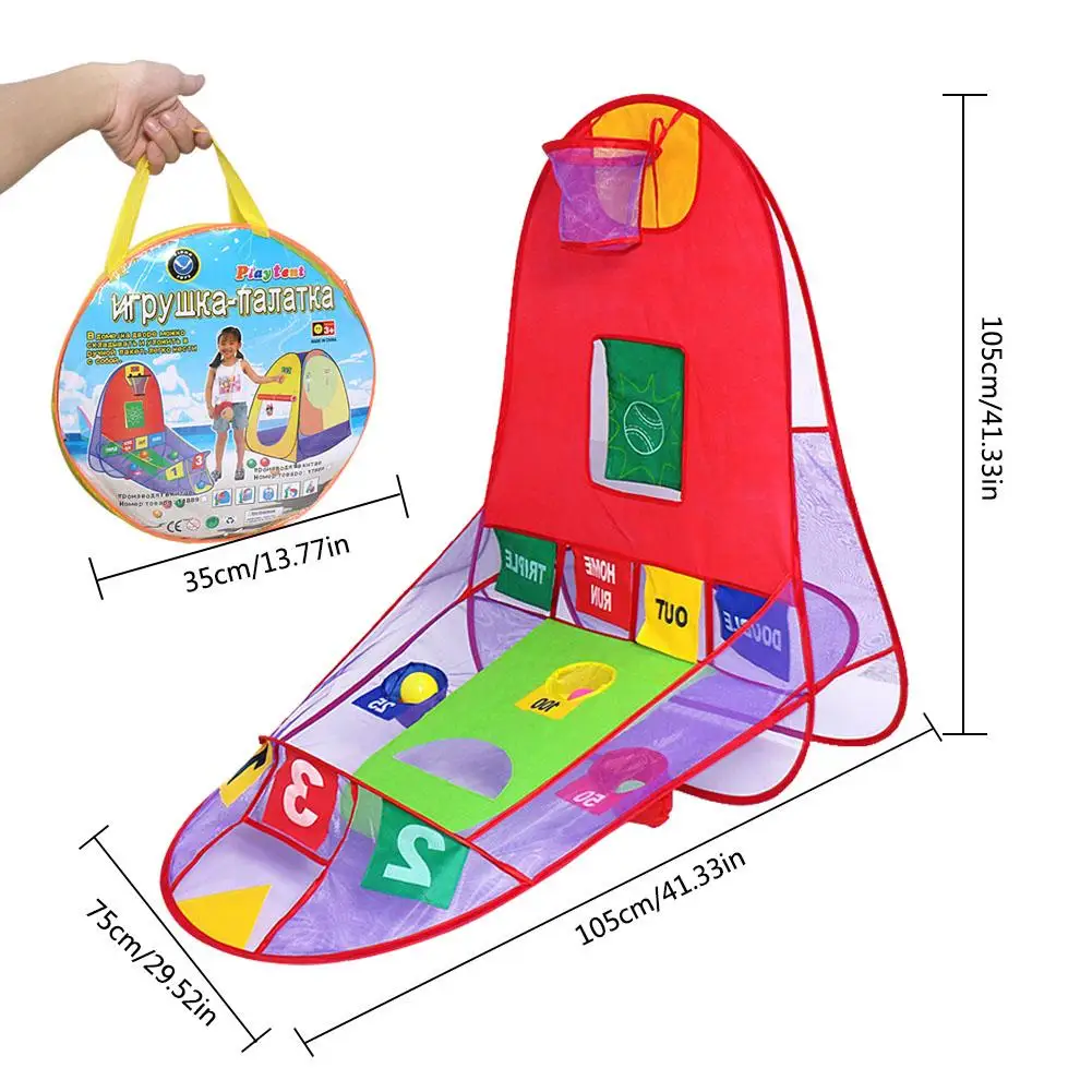 3-в-1 детская игрушечная Палатка складной водонепроницаемый съемки Тип развивающие игрушки Портативный Крытый подвижных игр на свежем воздухе отправки бассейн с шариками
