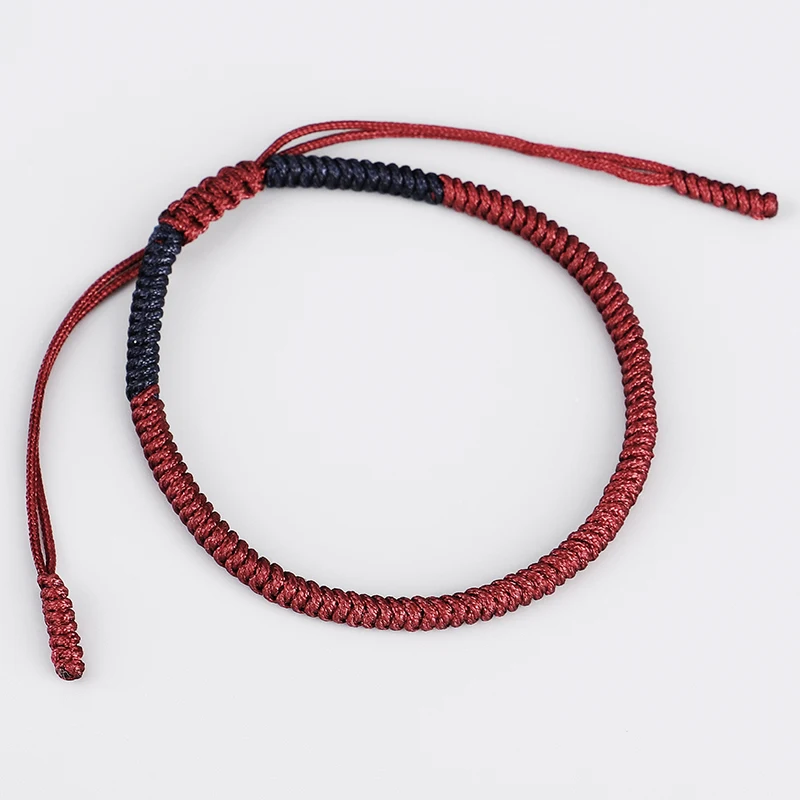 

Original Design Tibetan Buddhist Braided Mix Color Lucky Knots Rope Bracelet Men Size Adjustable Blessed Bracelet For Women