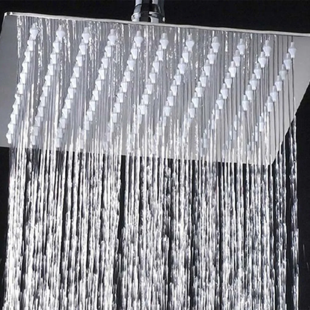

Square Round Shower Head Angle Adjustable Clean Rain Spray Nozzle Bathroom Bathing Accessories Shower Heads Shower Equipment