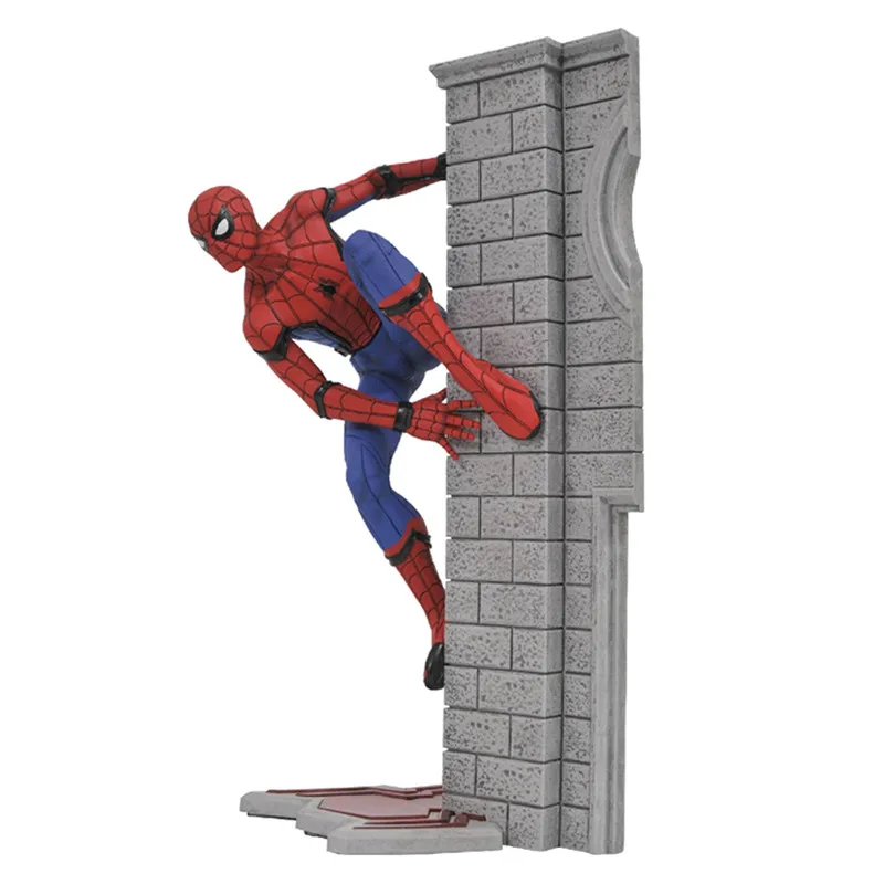 

Spider-Man:Homecoming Art Gallery Series Spider-Man PVC Statue Building Climbing Scenes Action Figure Model Toy X1063
