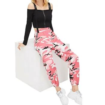 

Womens Camo Cargo Trousers Casual Pants Military Army Combat Camouflage Pants Loose Jogger Trousers Women 2019 Sweatpants