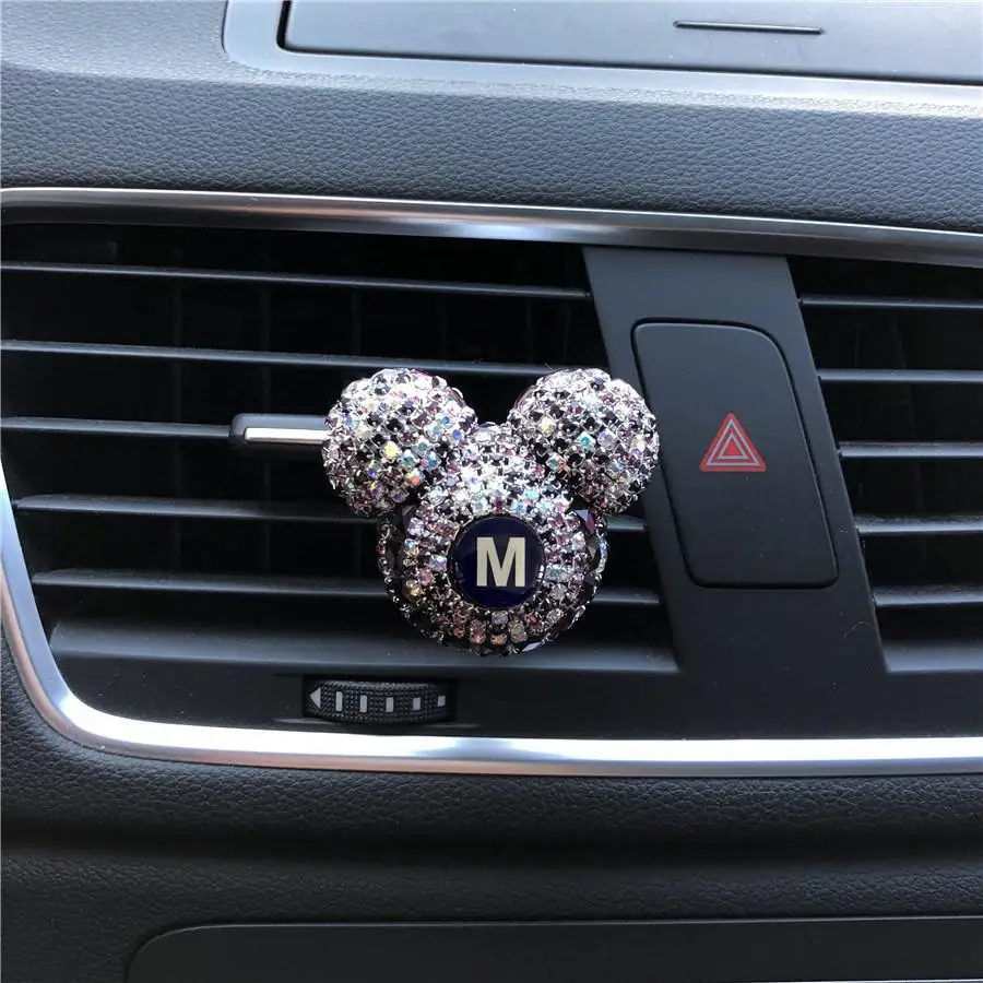 Изысканная фиолетовая английская буква леди красивый автомобильный парфюм Кондиционер Выход твердый парфюм автомобильный освежитель воздуха Стайлинг - Название цвета: M