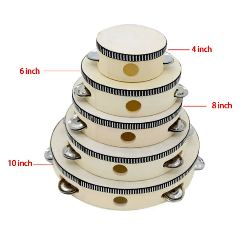 Музыкальные инструменты Тамбурин барабан детский музыкальный образовательный бубен круглый ударные инструменты