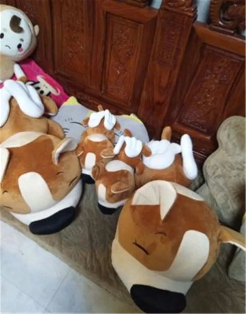 Fancytrader Cartoon Angel Dog Plush Doll Giant Stuffed Animal Dogs with Wings Toy Anime Pillow Gift for Kids 85cm 75cm 55cm 2