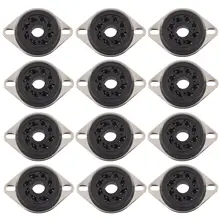 12 шт. 8PIN бакелитовая трубка розетка клапан база для KT88 EL34 5AR4 6SL7 5881 6V6 6L6 6CA7 6SN7 винтажный Аудио Усилитель Hifi DIY