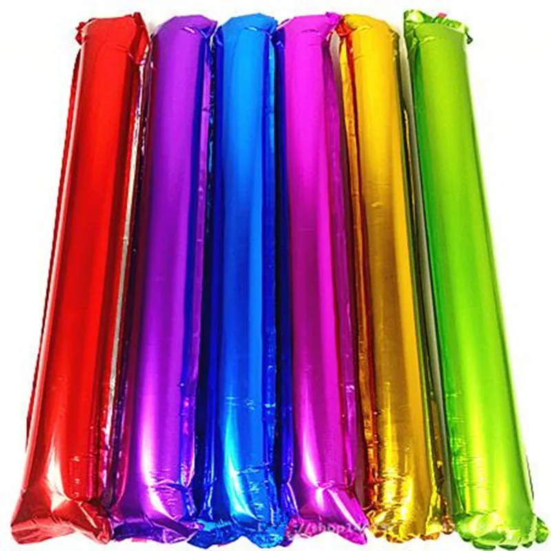 Новые красочные алюминиевые фольги надувные палочки Хлопушка концертный реквизит для болельщиков украшения на вечеринку дня рождения поставки свадьбы
