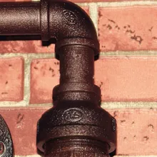 6 светодиодные настольные лампы чердак Американский Винтаж проход водопроводная труба настенная лампа, бар ресторан RH Утюг для промышленных труб E27 лампочки Эдисона подвесной светильник в стиле ретро