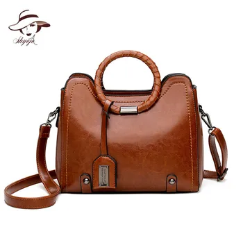 

2020 New Fashion Tassel PU Leather Women Handbag Ladies Shoulder Bag Patchwork Messenger Totes Female Large Capacity Sac A Main