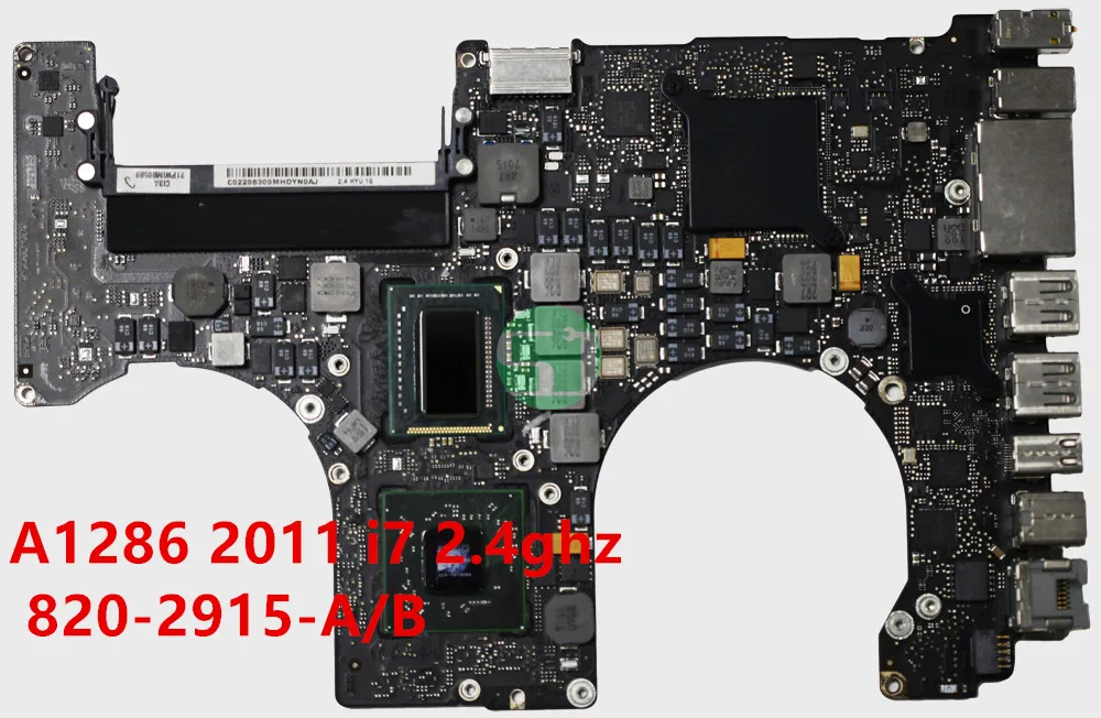 

Tested Motherboard for Macbook Pro 15" A1286 2010 Laptop Logic Board i7 2.66Ghz 820-2850-A 2011 2.0Ghz 820-2915-B 2012 2.3GHz