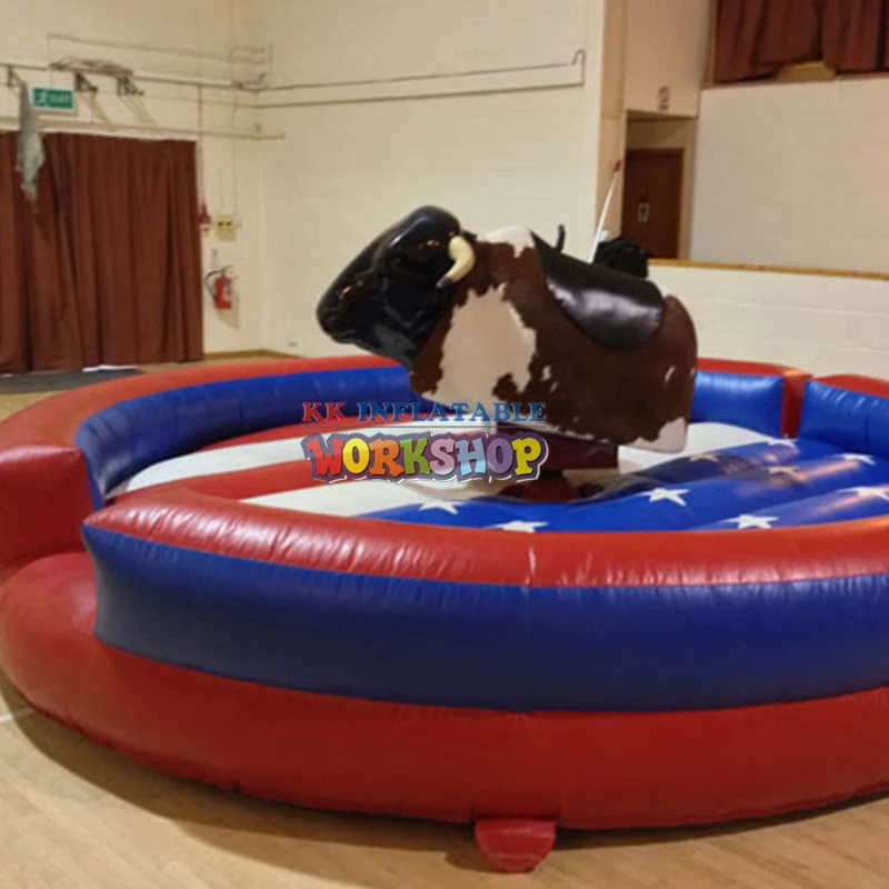 

Adult Amusing Inflatable Bullfight Double Mechanical Bull Ride Sport Game