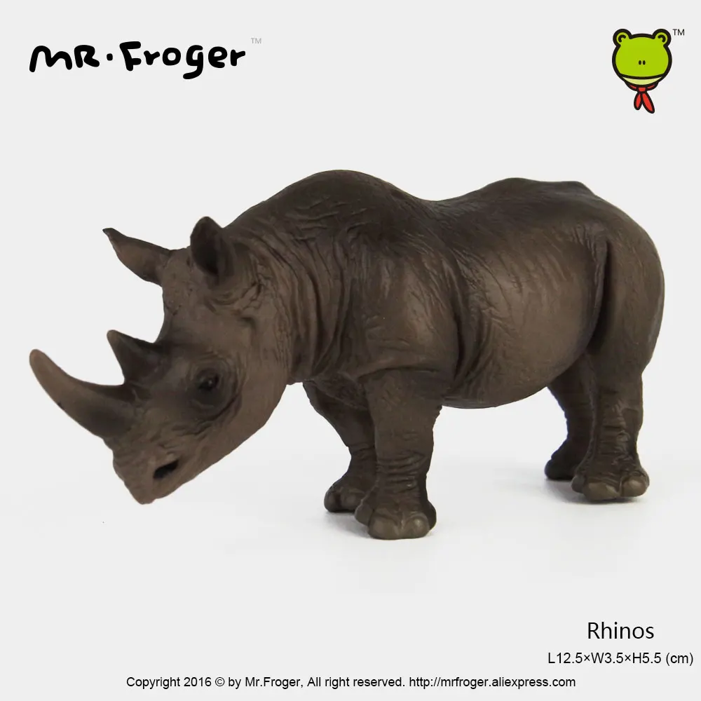 Mr.Froger африканские носороги Детские Пластиковые Дикие животные игрушки для детей