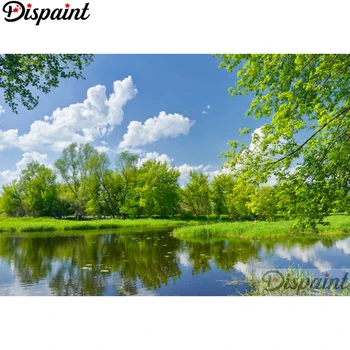 

Dispaint Full Square/Round Drill 5D DIY Diamond Painting "natural scenery" 3D Embroidery Cross Stitch Home Decor Gift A11989