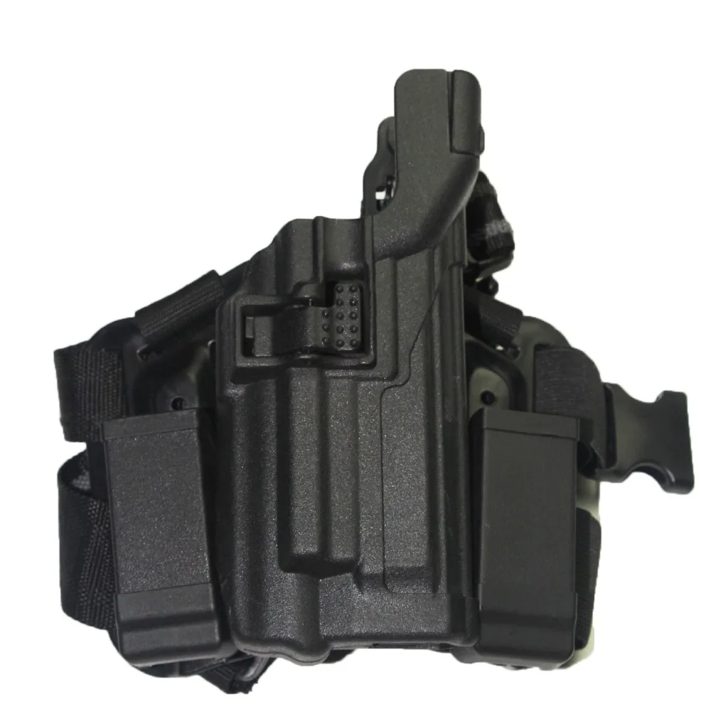 

Hunting Airsoft M9 92 96 Holster Drop Leg Thigh Gun Light Bearing Holster With Double Magazine Pouches Gun Accessories