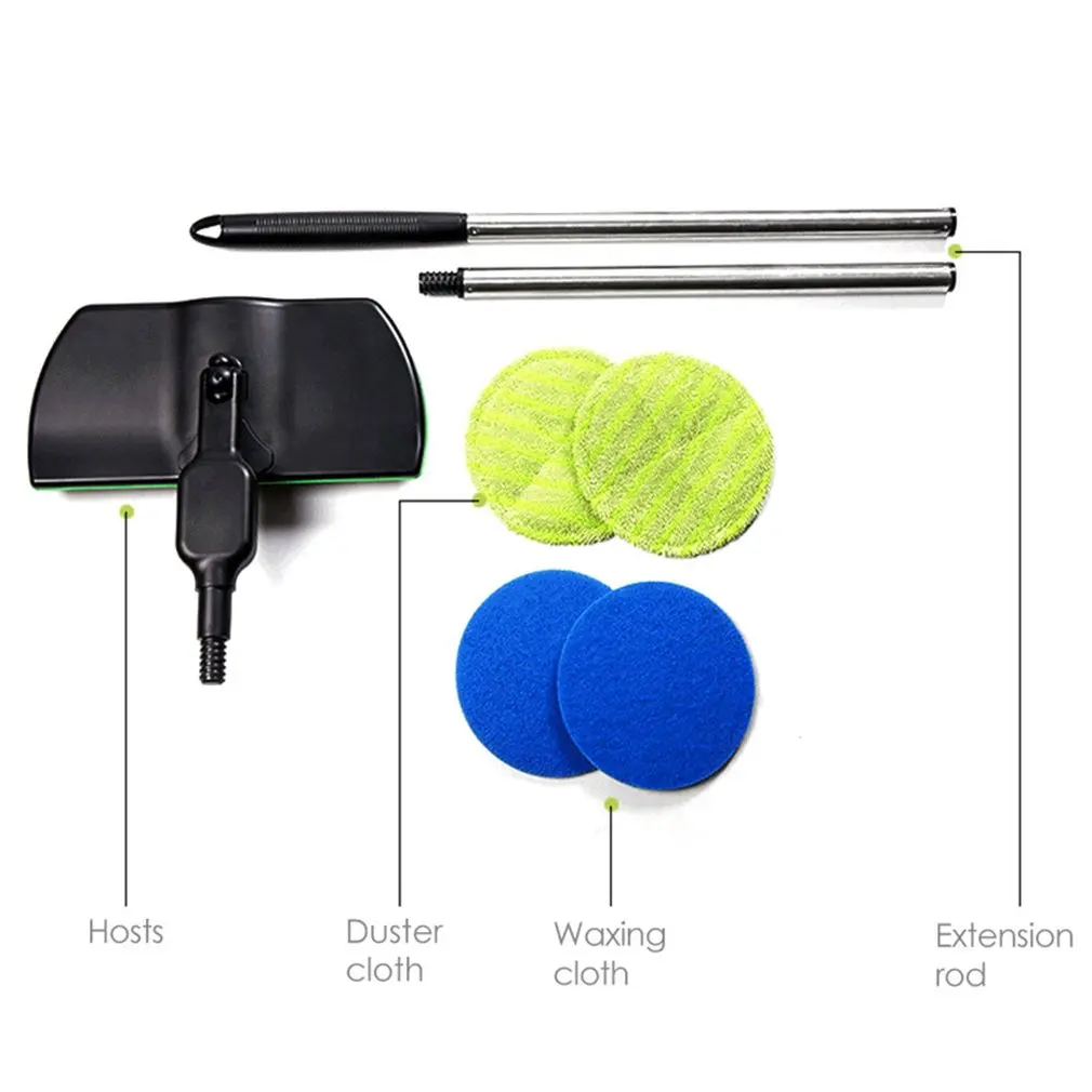 

Rechargeable 360 Rotation Cordless Floor Cleaner Scrubber Polisher Electric Rotary Mop Microfiber Cleaning Mop for Home