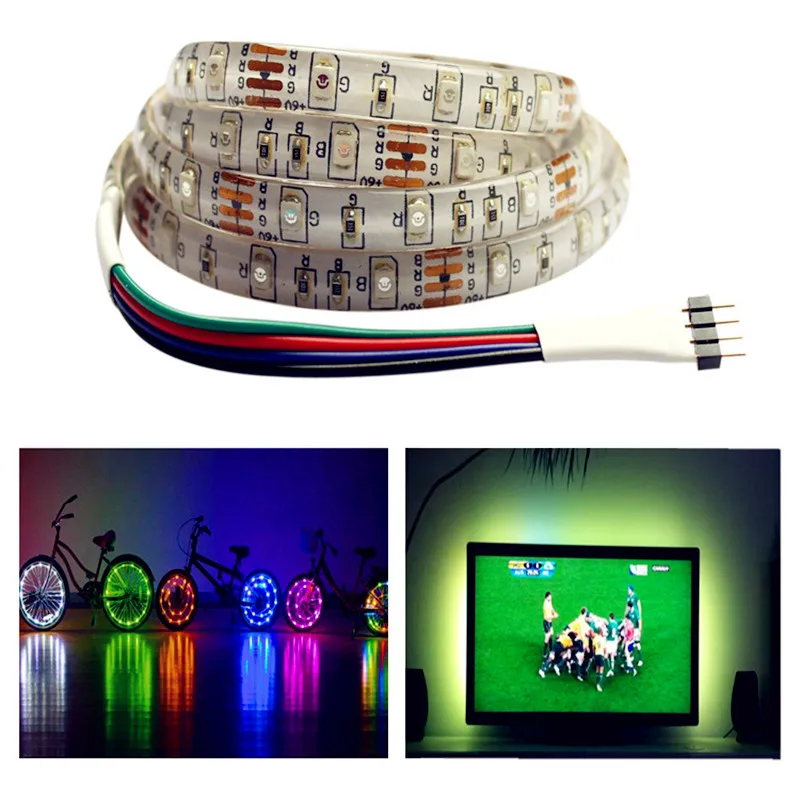 IP20/IP65 USB Питание DC 5V Светодиодная лента 5050SMD многоцветный 0 5 м 1 2 Гибкая полоса