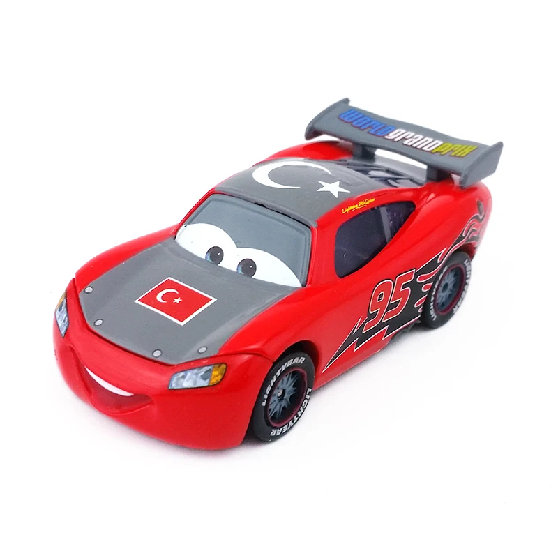Disney Pixar Cars No.95 Lightning Mcqueen турецкая модель металлическая литая игрушка автомобиль