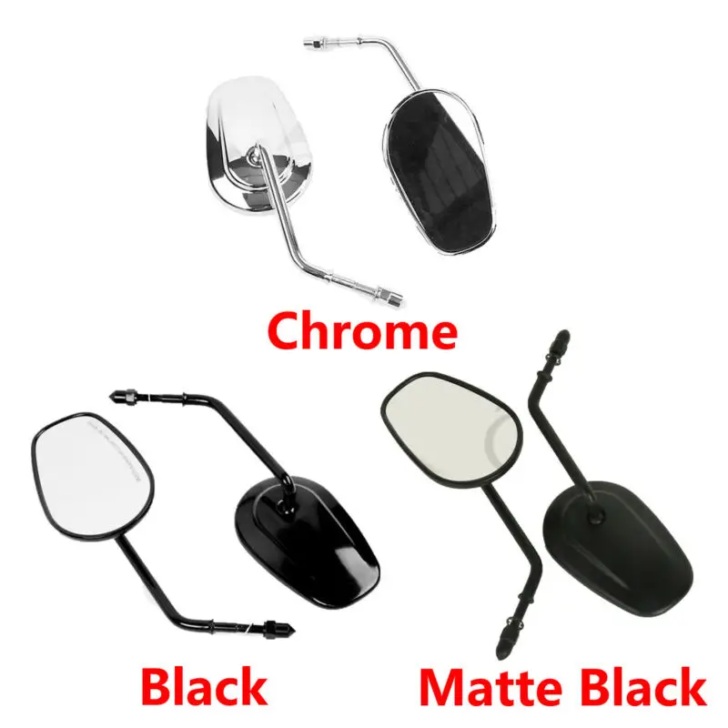

Motorcycle Rear View Side Mirrors For Harley Road King Touring XL 883 SPORTSTER Chrome/Matte/Black