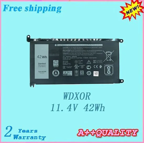 100% Новый аккумулятор для ноутбука WDX0R T2JX4 DELL Inspiron 15 5568 / 13 7368 3crh3|Аккумуляторы