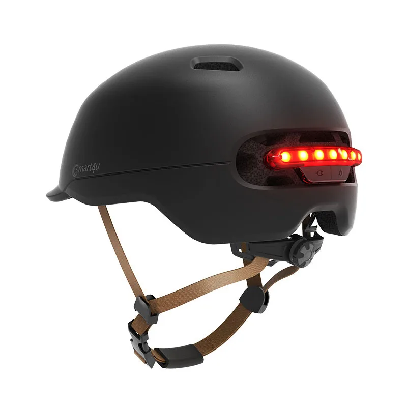 

Flash Helmets Matte Long Use Helmet Back Light Mountain Road Scooter For Men Women New Xiaomi Smart4u Waterproof Bicycle Smart